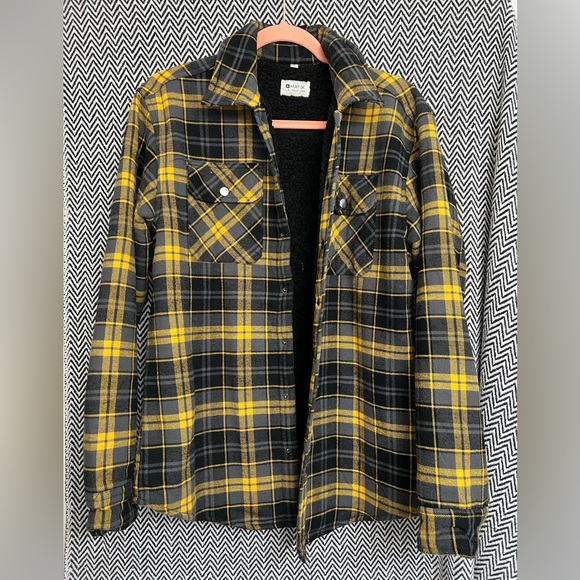 MATIX - sherpa plaid button up - Picture 1 of 4